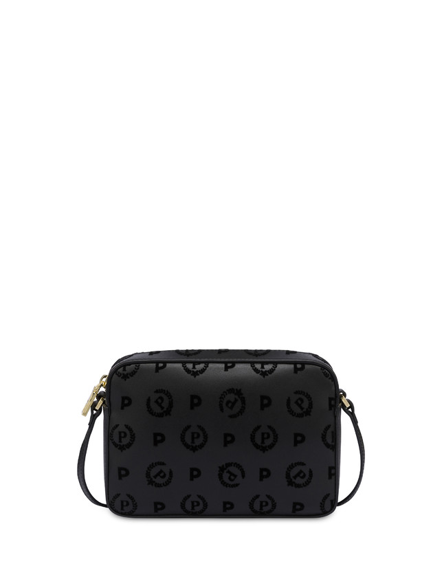 Pollini Borsa A Tracolla Heritage Flock Nero/nero