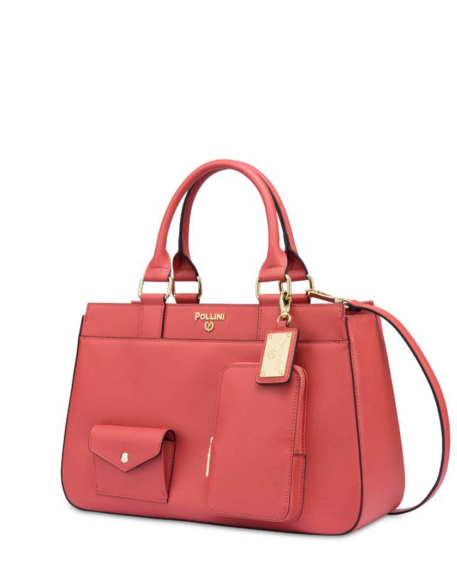 Pollini Borsa Doppio Manico Eclectic Arancio