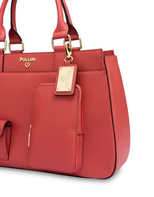 Pollini Borsa Doppio Manico Eclectic Arancio