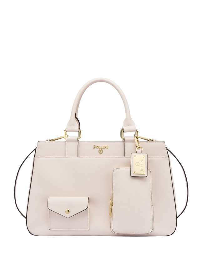 Pollini Borsa Doppio Manico Eclectic Avorio