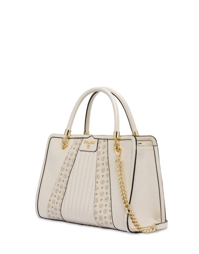 Pollini Borsa Doppio Manico Shell Avorio/avorio