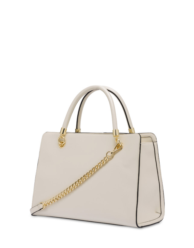 Pollini Borsa Doppio Manico Shell Avorio/avorio