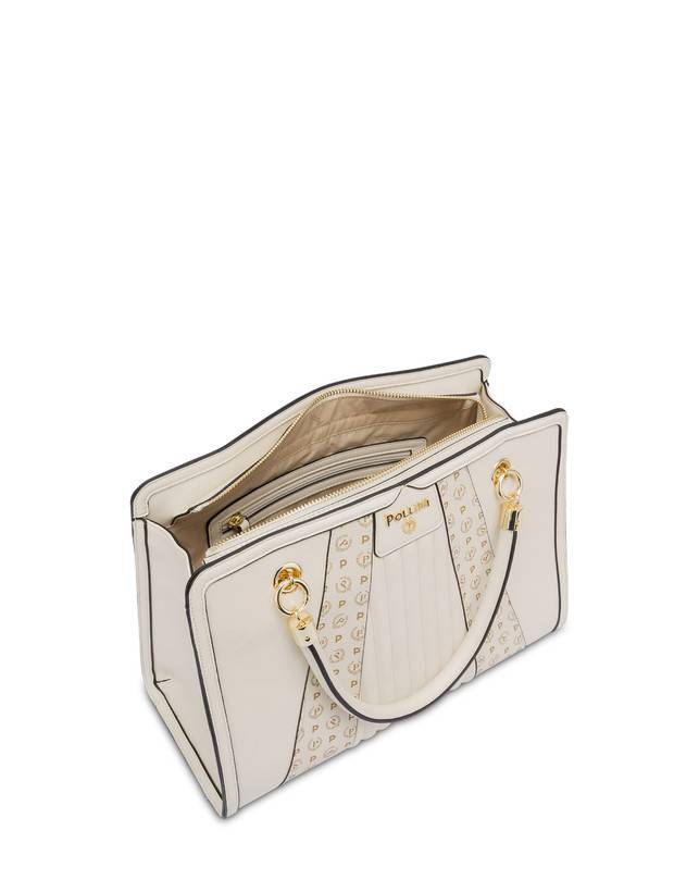 Pollini Borsa Doppio Manico Shell Avorio/avorio