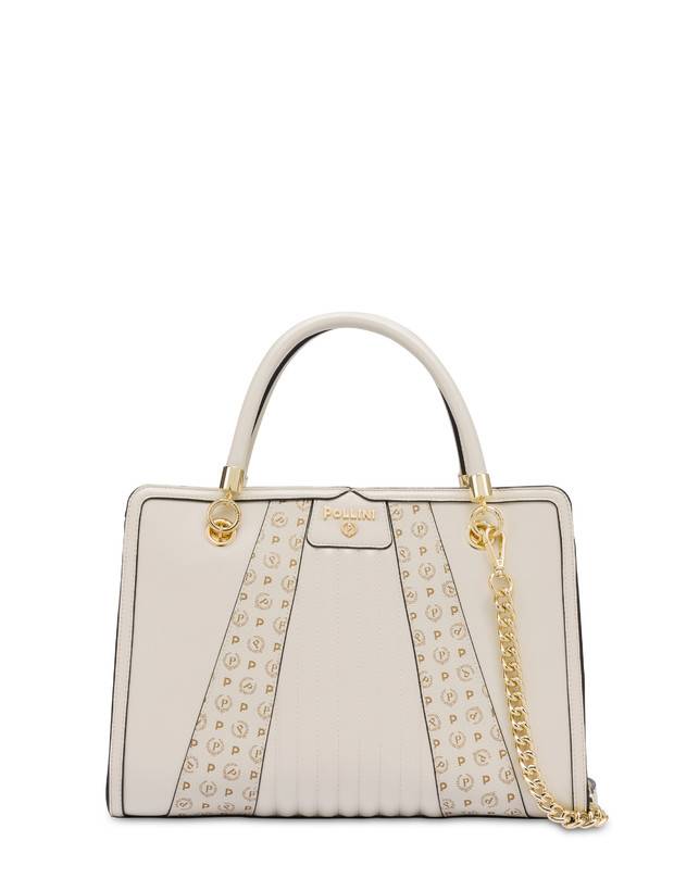 Pollini Borsa Doppio Manico Shell Avorio/avorio