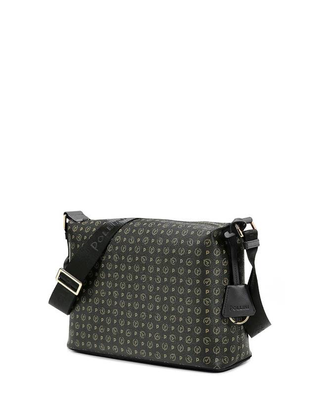 Pollini Borsa Hobo Heritage Logo Classic Nero/nero