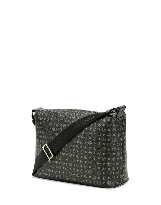 Pollini Borsa Hobo Heritage Logo Classic Nero/nero