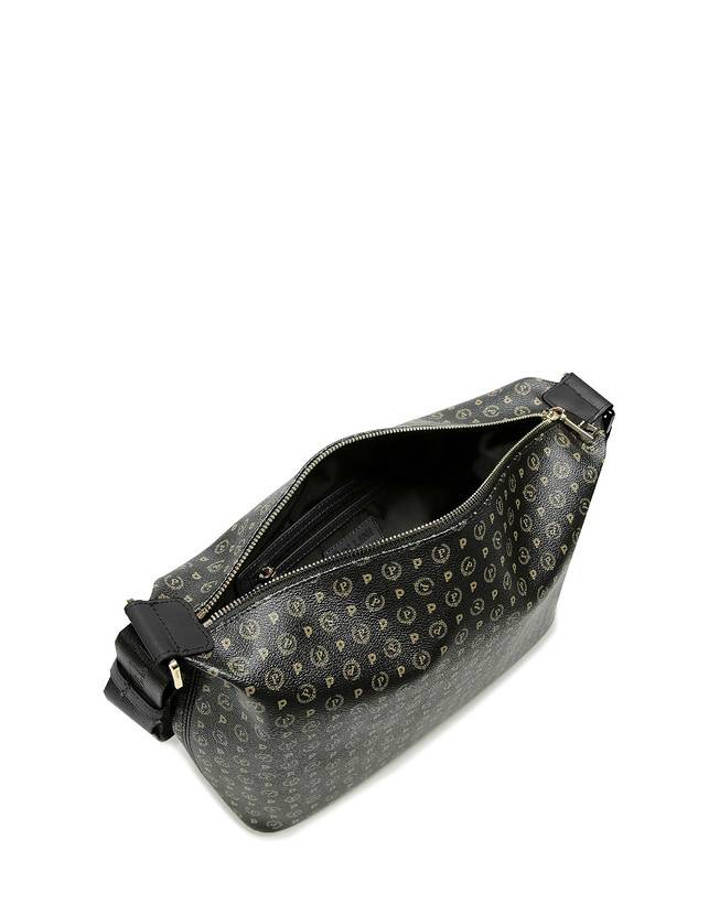 Pollini Borsa Hobo Heritage Logo Classic Nero/nero