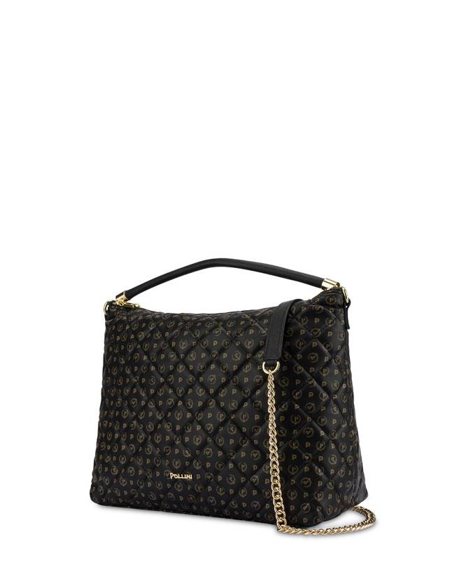 Pollini Borsa Hobo Heritage Matelassé Nero/nero