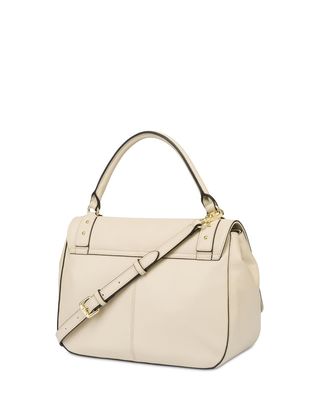 Pollini Borsa Top Handle In Vitello Serena Avorio