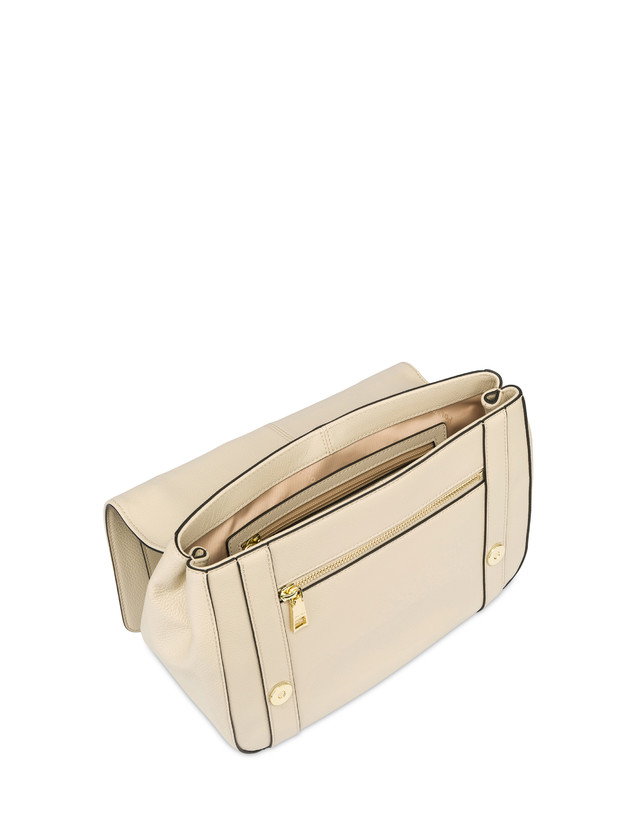 Pollini Borsa Top Handle In Vitello Serena Avorio