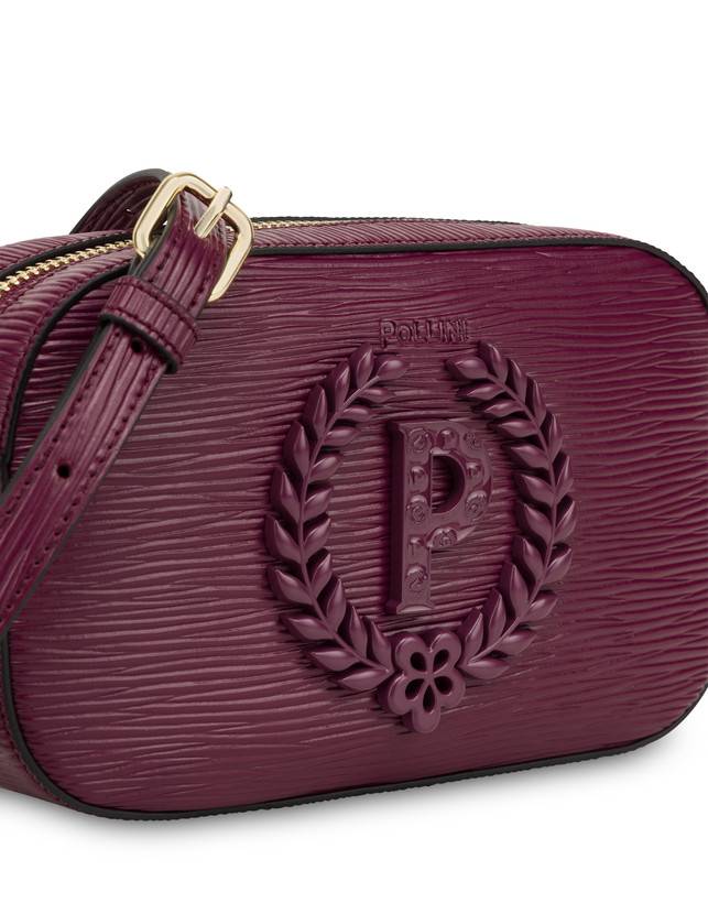 Pollini Camera Bag Enamel Allure Burgundy