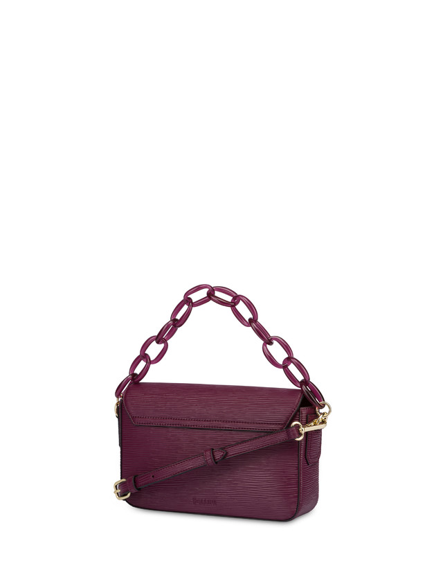 Pollini Candy Bag Con Maxi Catena Burgundy