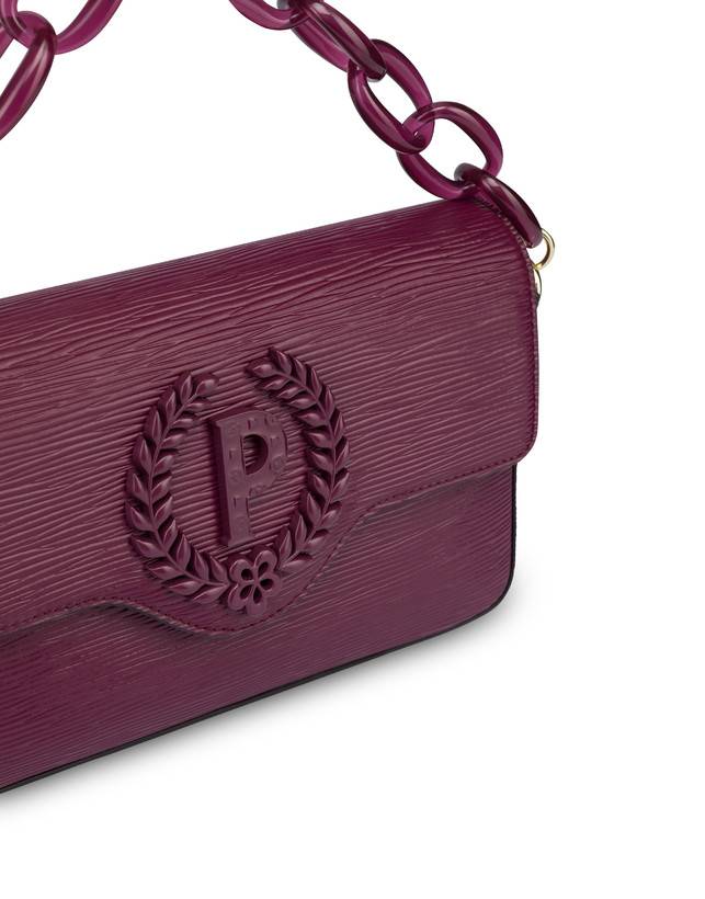 Pollini Candy Bag Con Maxi Catena Burgundy