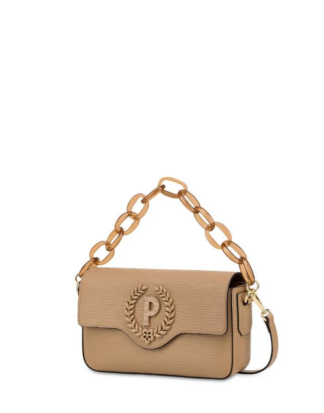 Pollini Candy Bag Con Maxi Catena Taupe