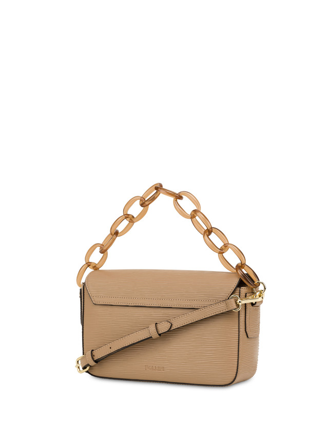 Pollini Candy Bag Con Maxi Catena Taupe
