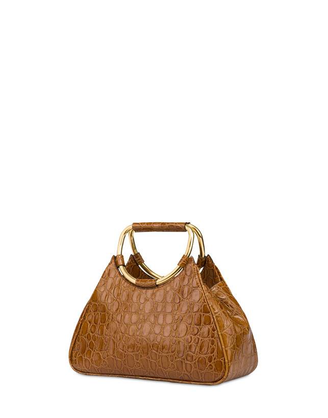 Pollini Clutch In Vitello Stampa Cocco Armour