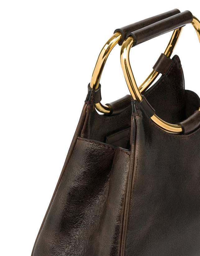 Pollini Clutch In Vitello Vintage Armour