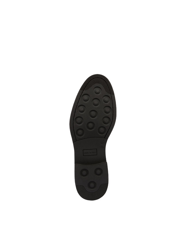 Pollini Derby In Crosta Con Broguering Corinto Blu