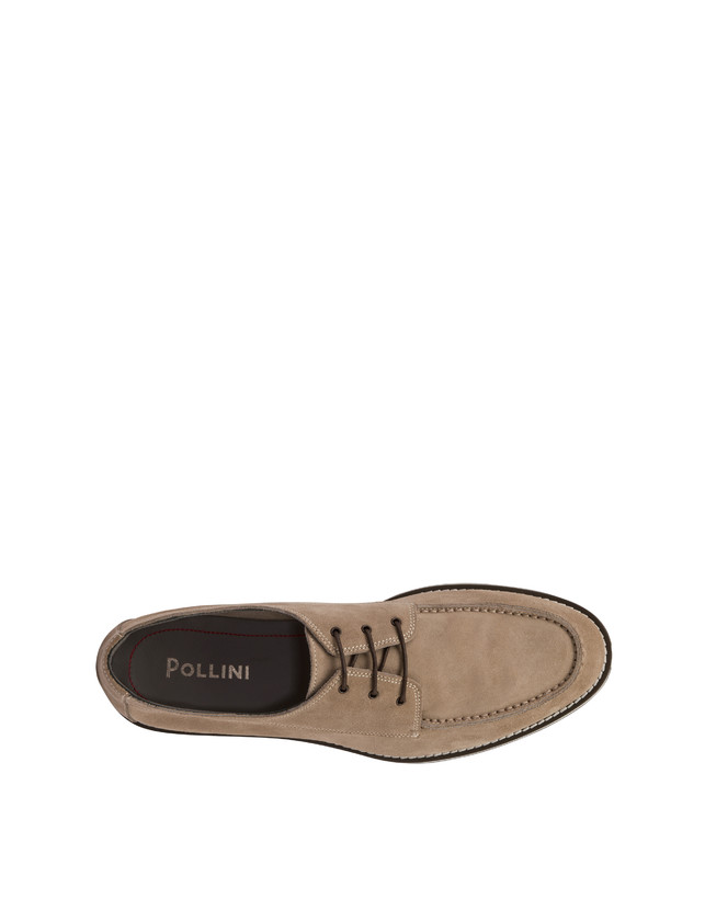 Pollini Derby In Crosta Green Field Beige