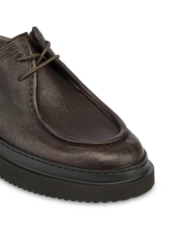 Pollini Derby In Crosta Ingrassata Convy T.moro