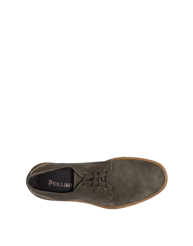 Pollini Derby In Scamosciato Classic Grafite