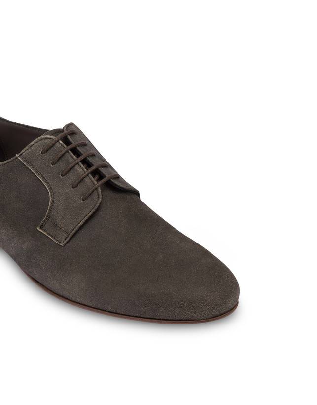 Pollini Derby In Scamosciato Flexy Grafite