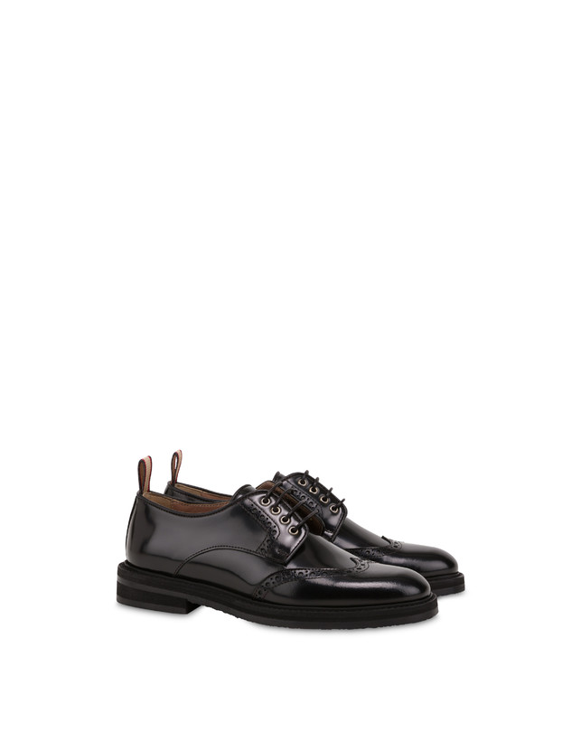 Pollini Derby In Vitello Abrasivato Mannish Nero