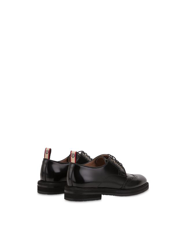 Pollini Derby In Vitello Abrasivato Mannish Nero