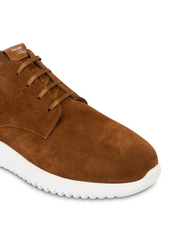 Pollini Desert Boot In Crosta Norfolk Cuoio