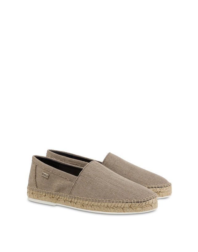 Pollini Espadrillas In Canvas E Vitello Corda