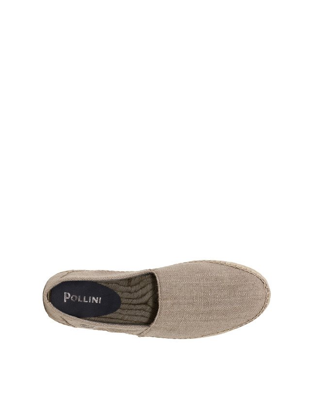 Pollini Espadrillas In Canvas E Vitello Corda