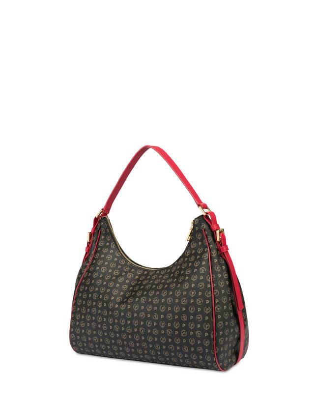 Pollini Hobo Bag Heritage Pvc Nero/lacca
