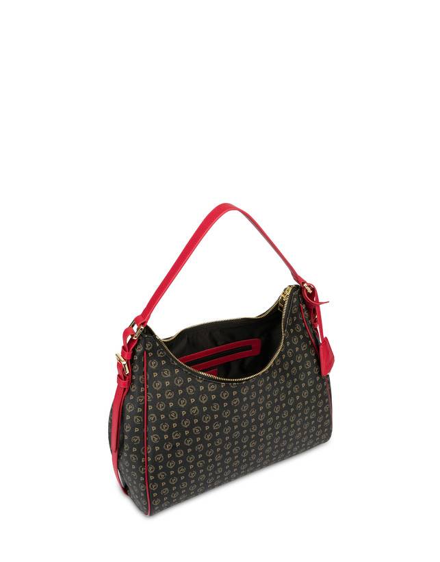 Pollini Hobo Bag Heritage Pvc Nero/lacca