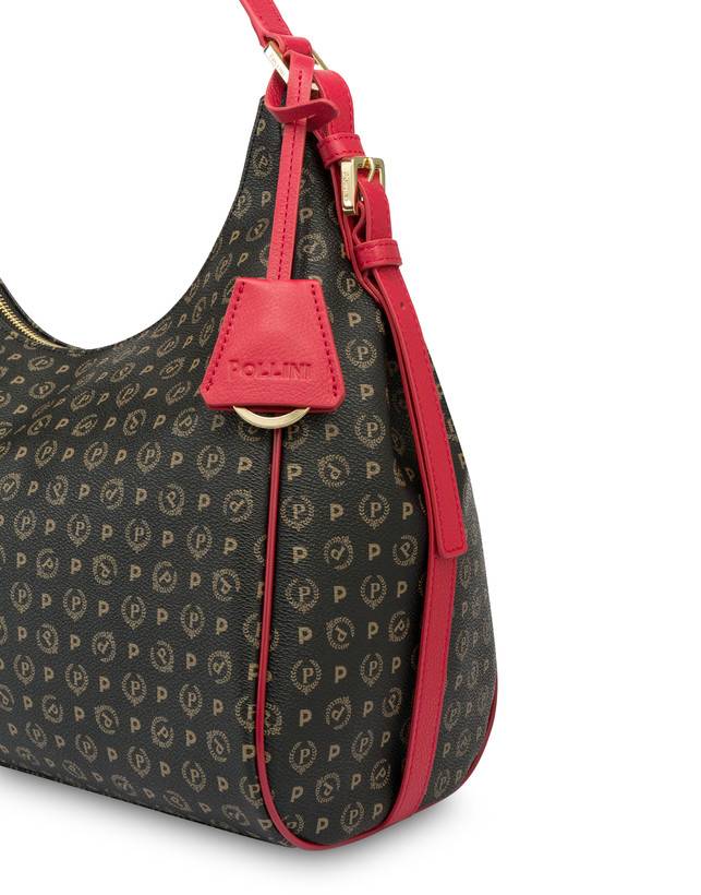 Pollini Hobo Bag Heritage Pvc Nero/lacca