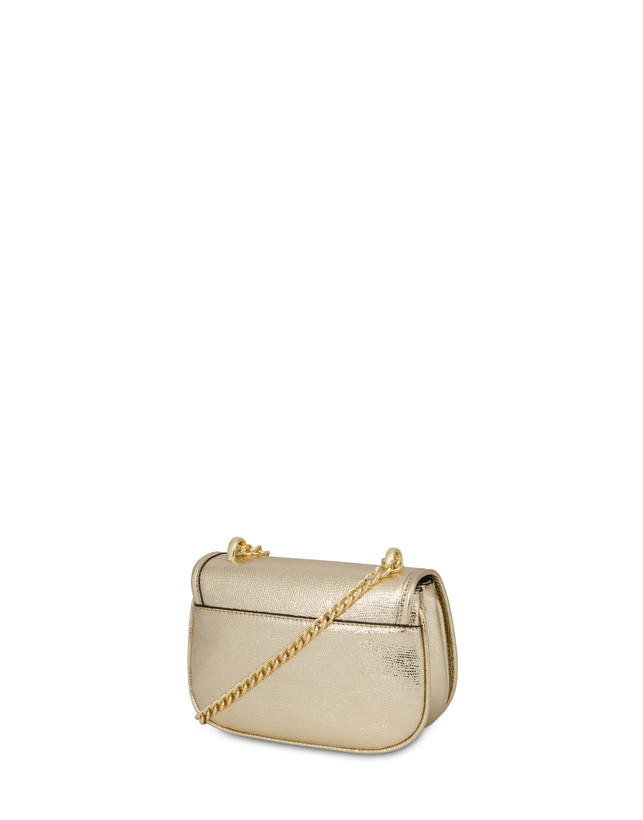 Pollini Mini Borsa Laminata Sara Oro
