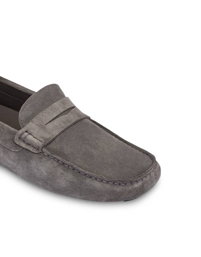 Pollini Mocassini Driver In Crosta Eazy Grafite