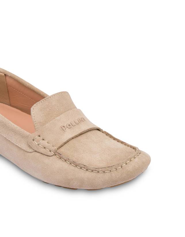 Pollini Mocassini Driver In Crosta Eazy Sabbia