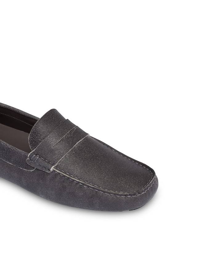 Pollini Mocassini In Capra Drivers Grafite