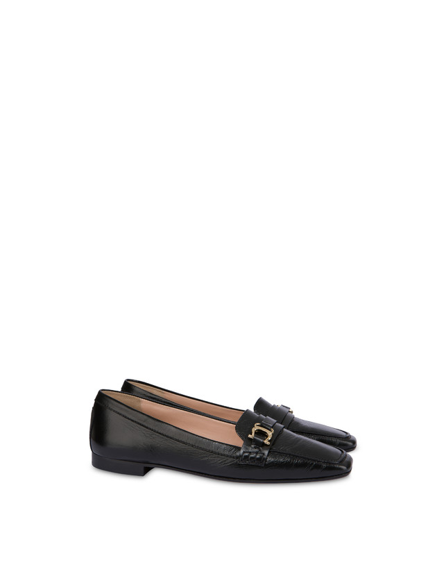 Pollini Mocassini In Naplak Uptown Nero