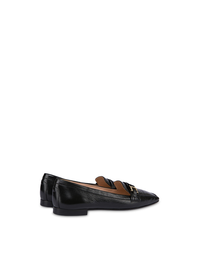 Pollini Mocassini In Naplak Uptown Nero