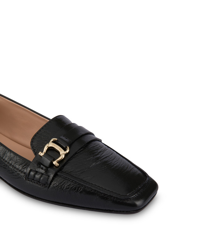 Pollini Mocassini In Naplak Uptown Nero