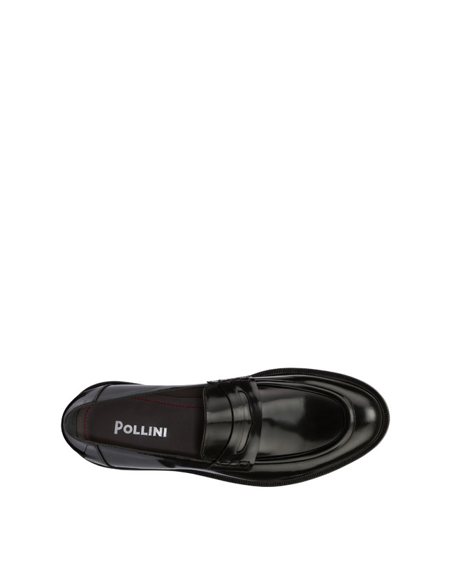 Pollini Mocassini In Vitello Abrasivato 1920 Nero