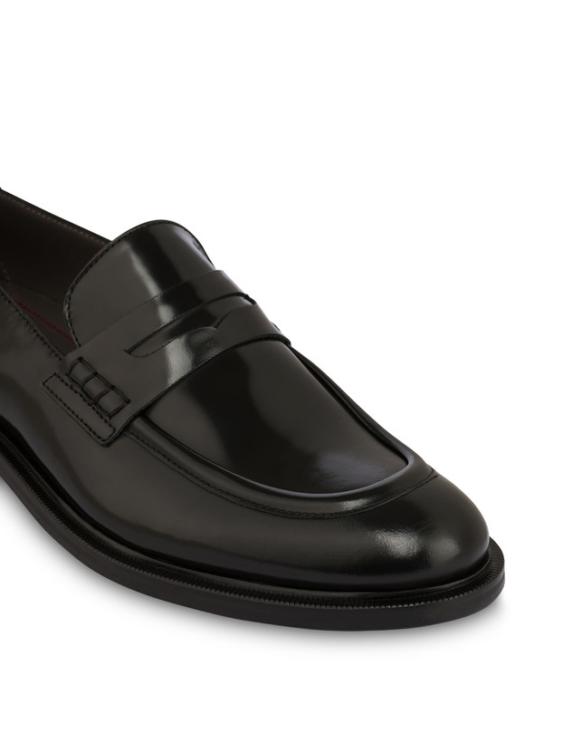 Pollini Mocassini In Vitello Abrasivato 1920 Nero