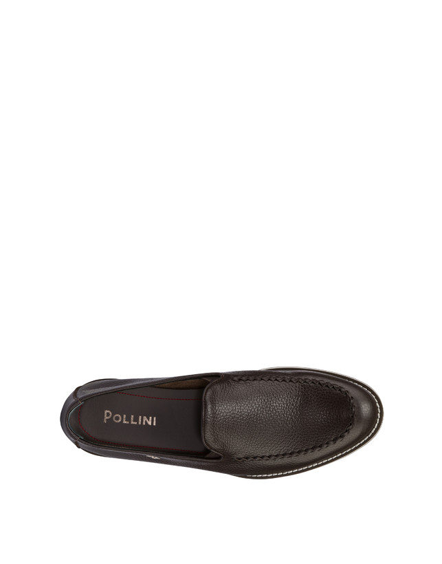 Pollini Mocassini In Vitello Green Field T.moro