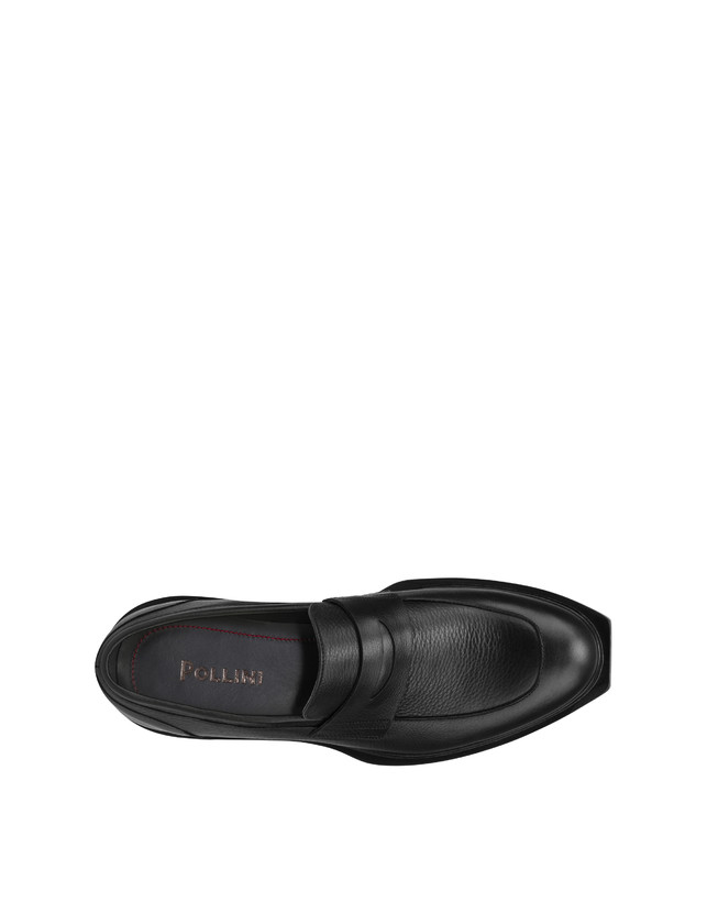 Pollini Mocassini In Vitello Lighthouse Nero