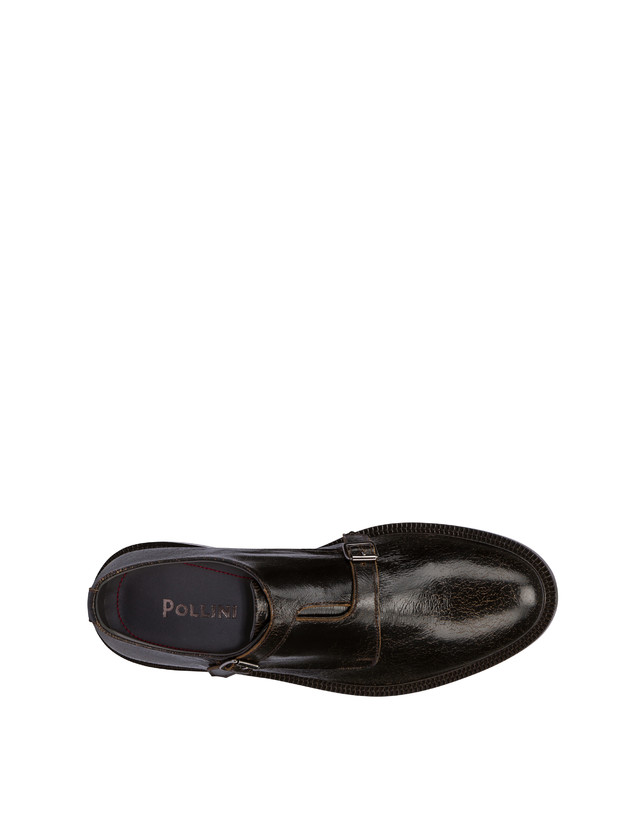 Pollini Monk Strap In Capra 1920 T.moro