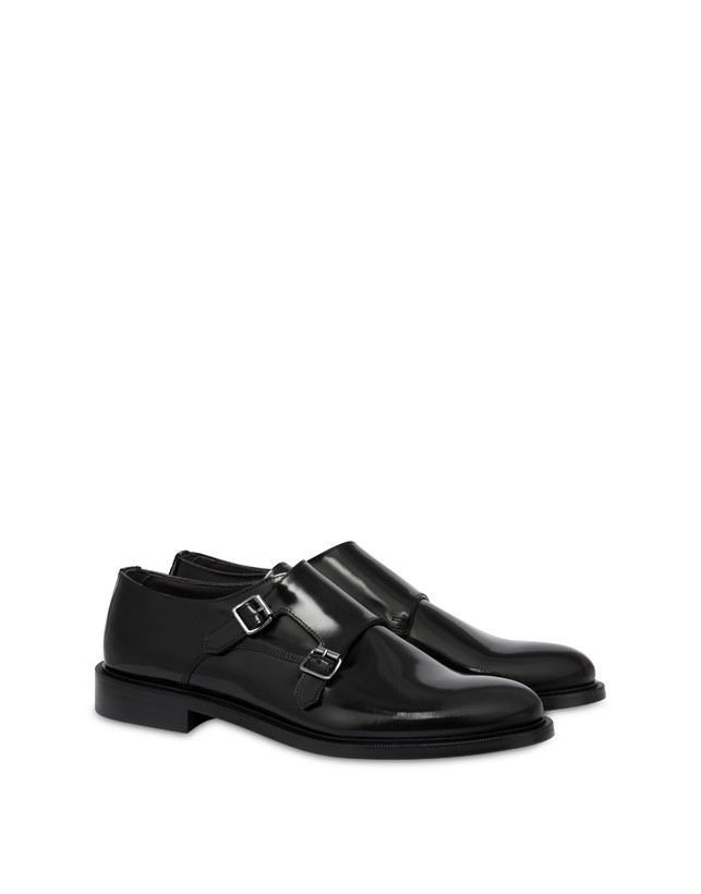 Pollini Monk Strap In Vitello 1920 Nero