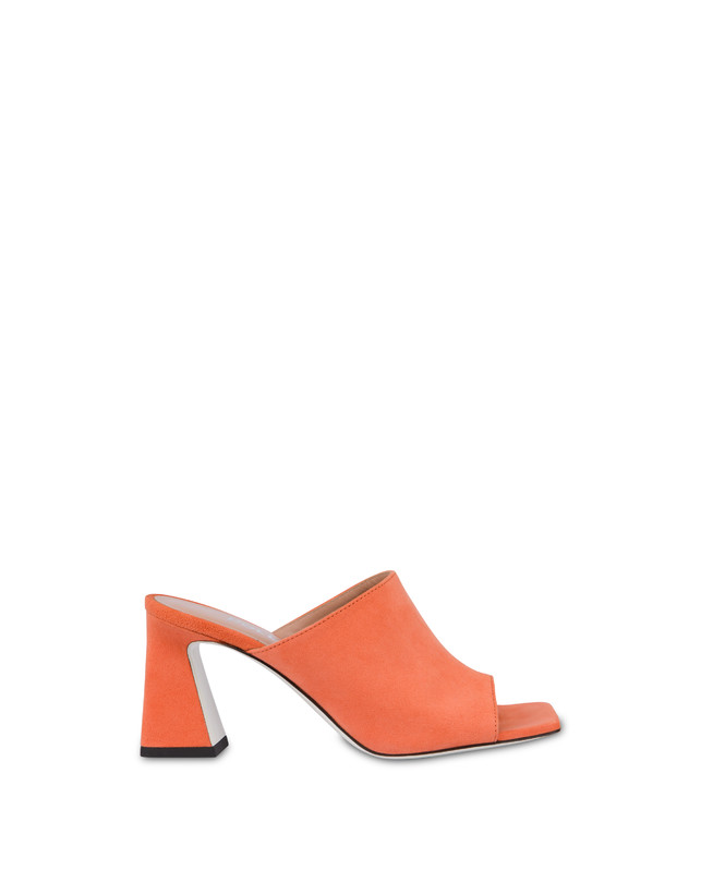 Pollini Mules Con Tacco In Camoscio Nina Coral