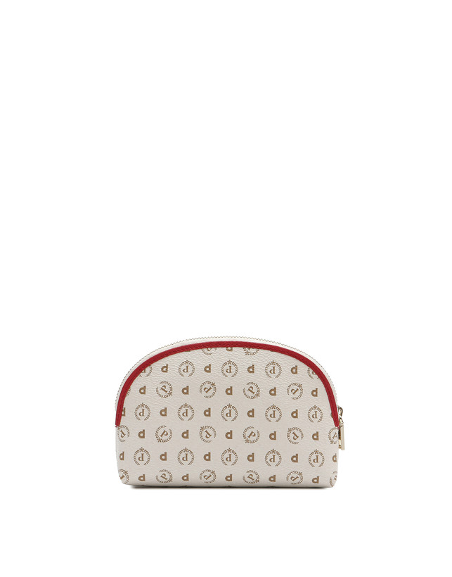 Pollini Pouch Heritage Logo Classic Avorio/lacca