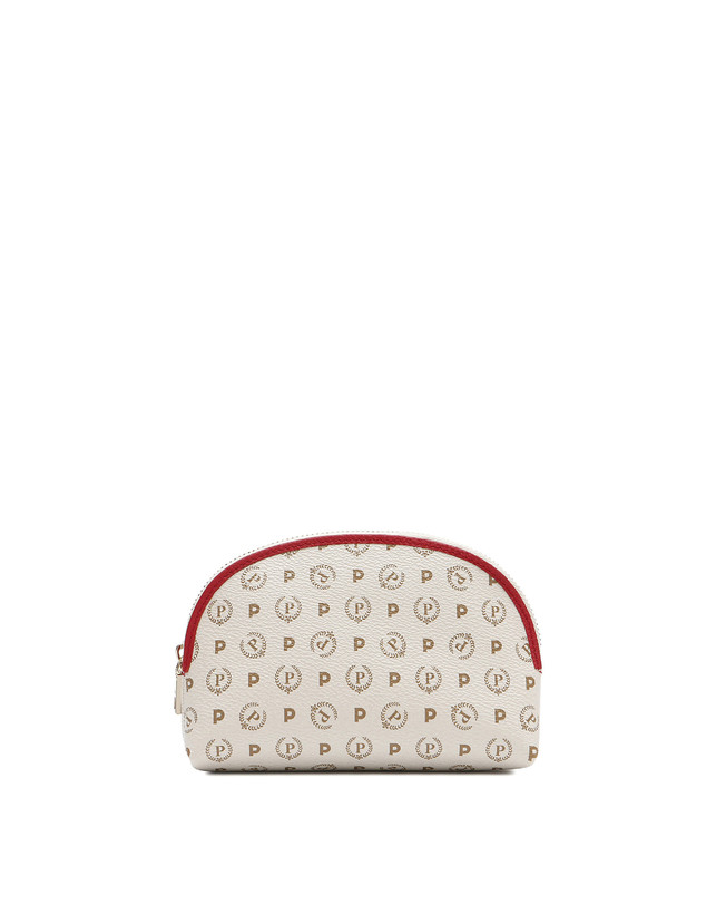 Pollini Pouch Heritage Logo Classic Avorio/lacca